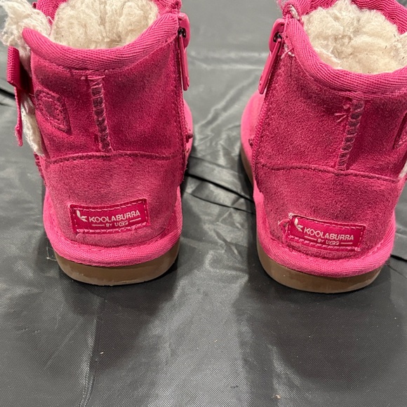 Koolaburra Pink Kids Boots - Picture 4 of 9